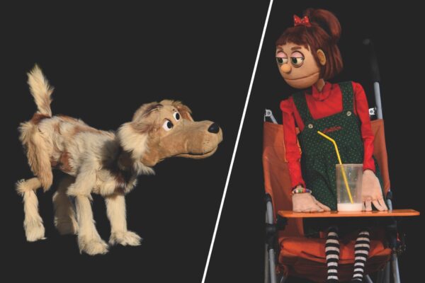 Le marionette dello spettacolo Attenti a quei due della Compagnia La Fabiola